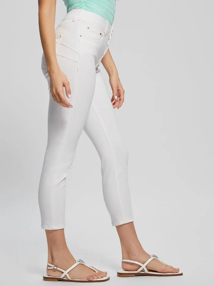 GUESS Jeans and Denim Eco Shape Up Capris White 8211 Women
