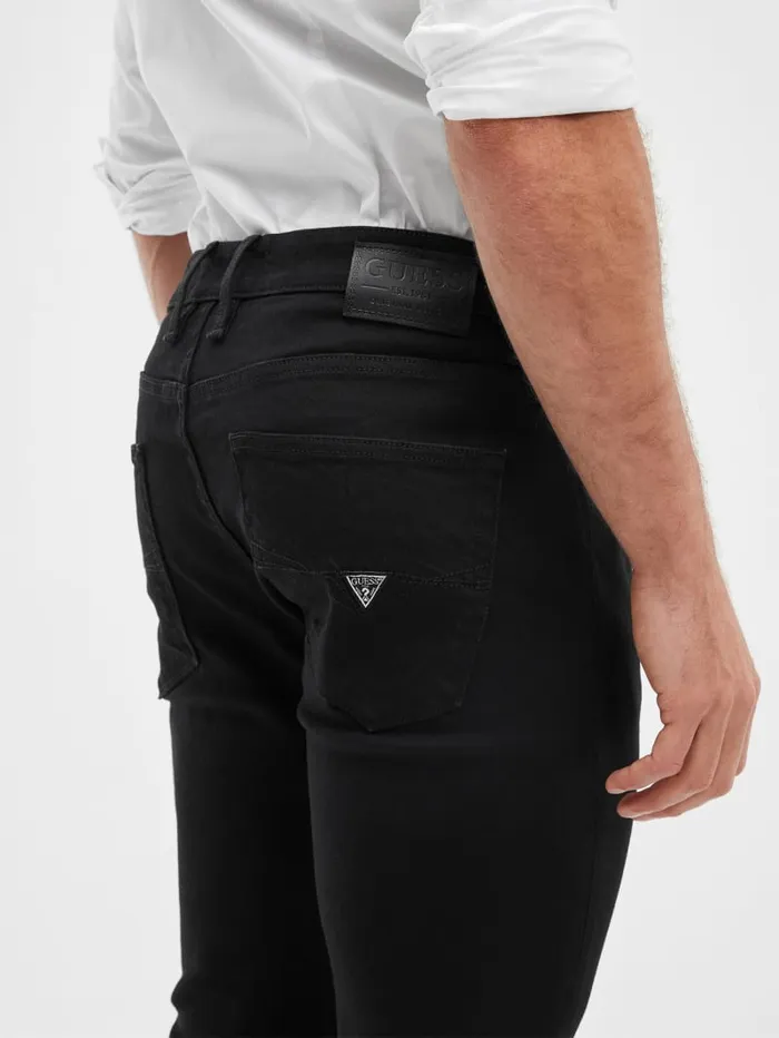 GUESS Jeans and Denim Eco Straight Jeans Black 8211 Men