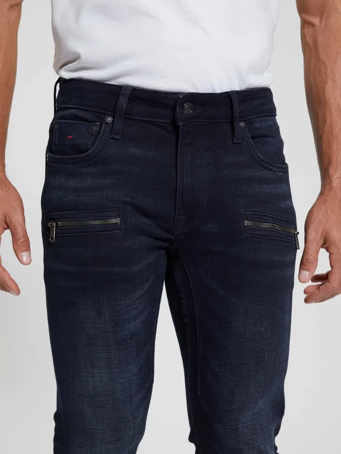 GUESS Jeans and Denim Finnley Straight Denim Jeans Blue 8211 Men