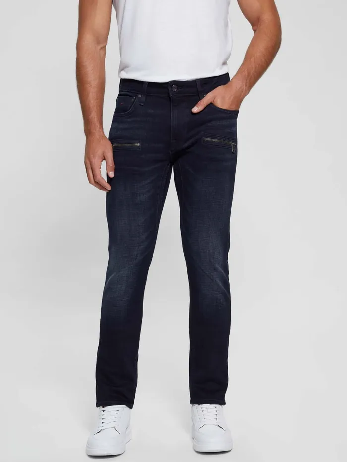 GUESS Jeans and Denim Finnley Straight Denim Jeans Blue 8211 Men