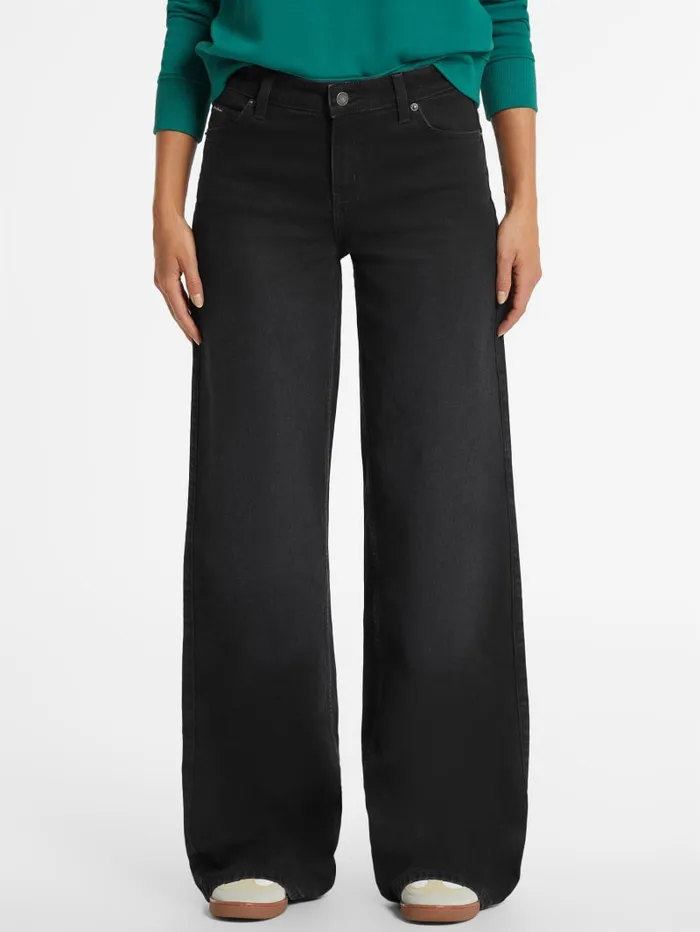 GUESS Jeans and Denim G11 WideLeg Jeans Black 8211 Women