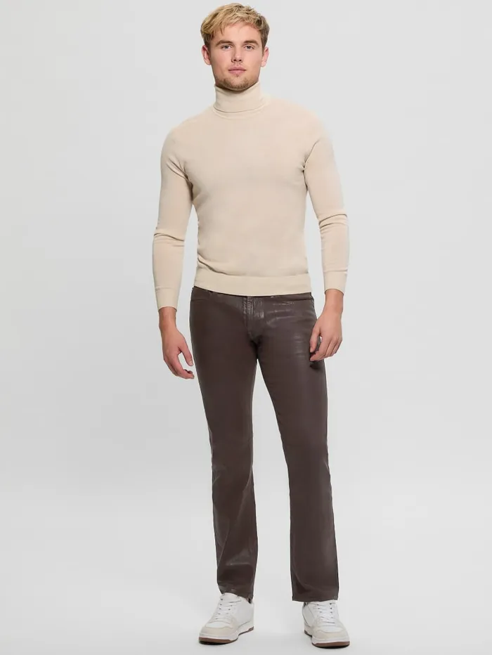 GUESS Jeans and Denim Mateo Straight Jeans Brown 8211 Men