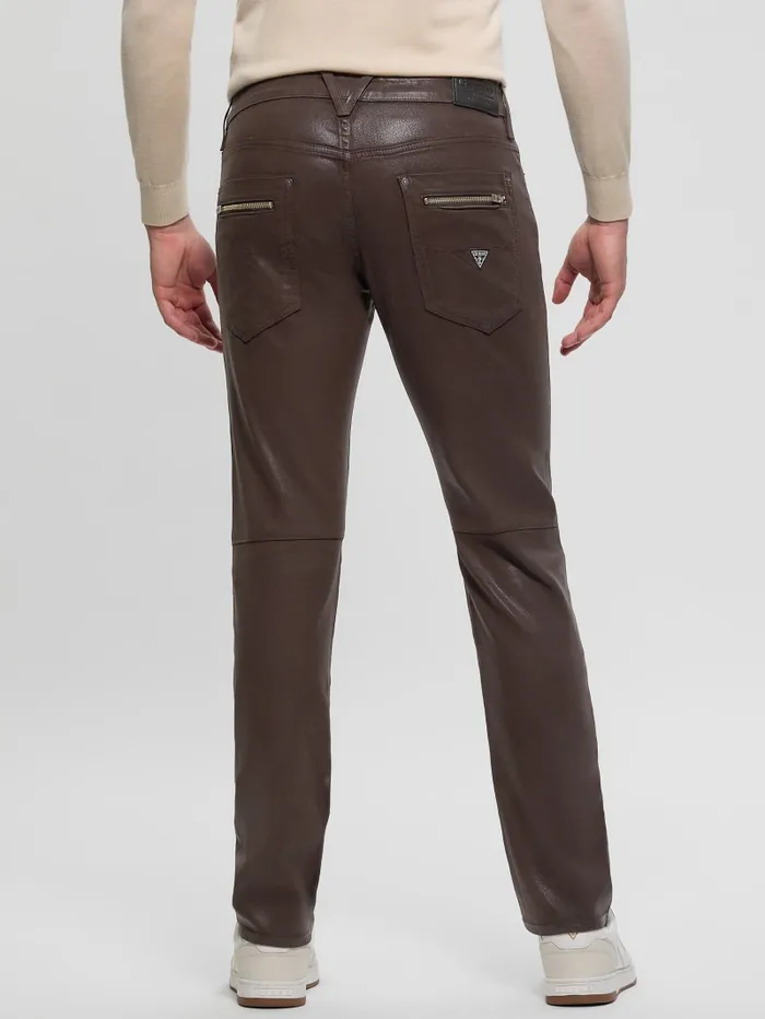GUESS Jeans and Denim Mateo Straight Jeans Brown 8211 Men