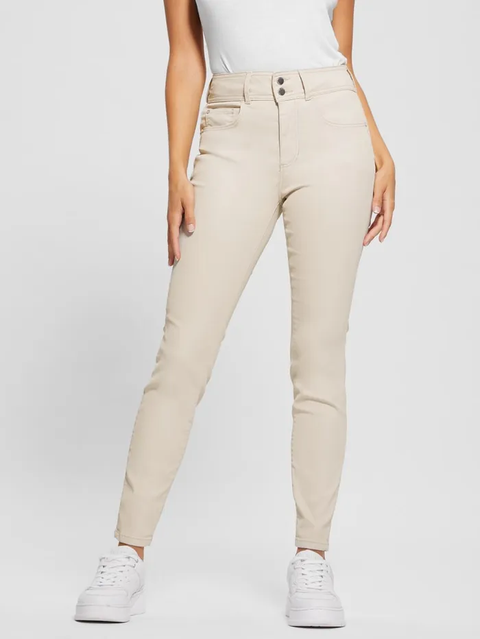 GUESS Jeans and Denim Pearl Shape Up HighRise Skinny Jeans Beige 8211 Women