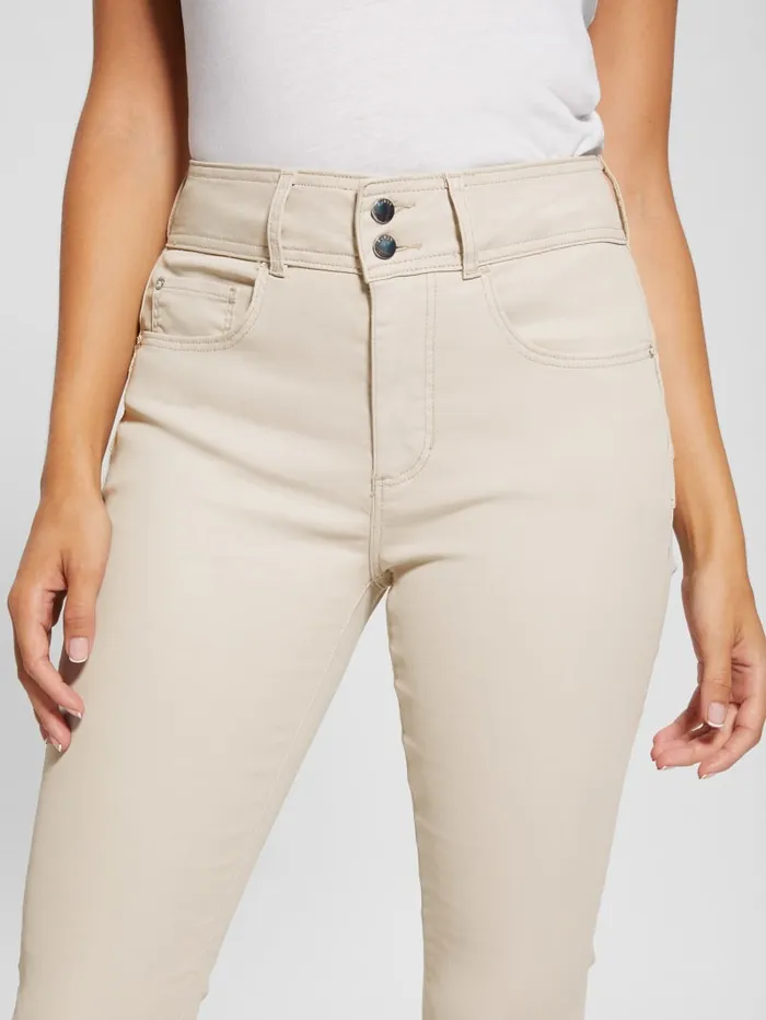 GUESS Jeans and Denim Pearl Shape Up HighRise Skinny Jeans Beige 8211 Women