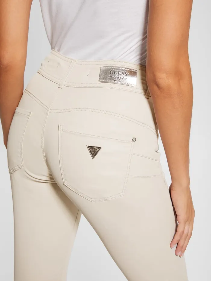 GUESS Jeans and Denim Pearl Shape Up HighRise Skinny Jeans Beige 8211 Women