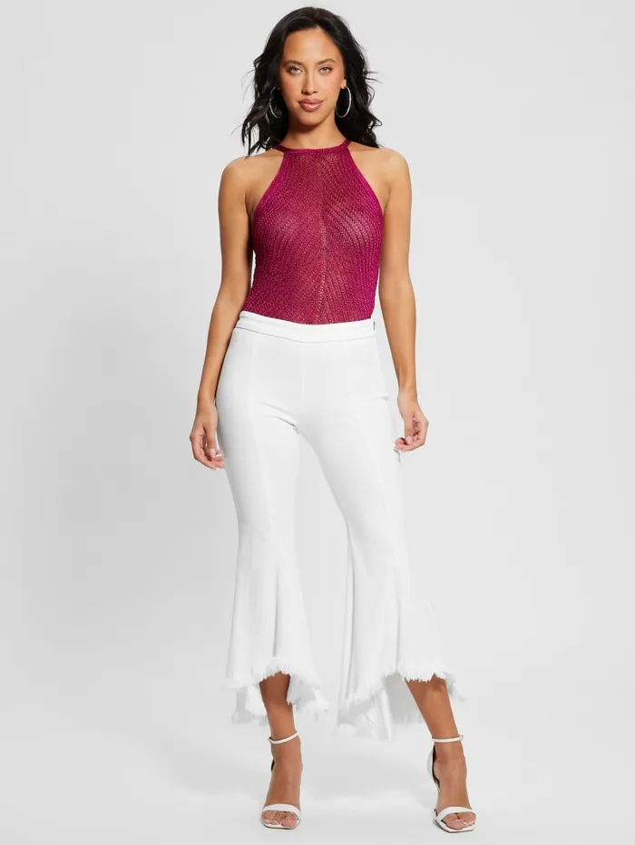 GUESS Jeans and Denim Sofia 1981 HighRise Flared Jeans White 8211 Women