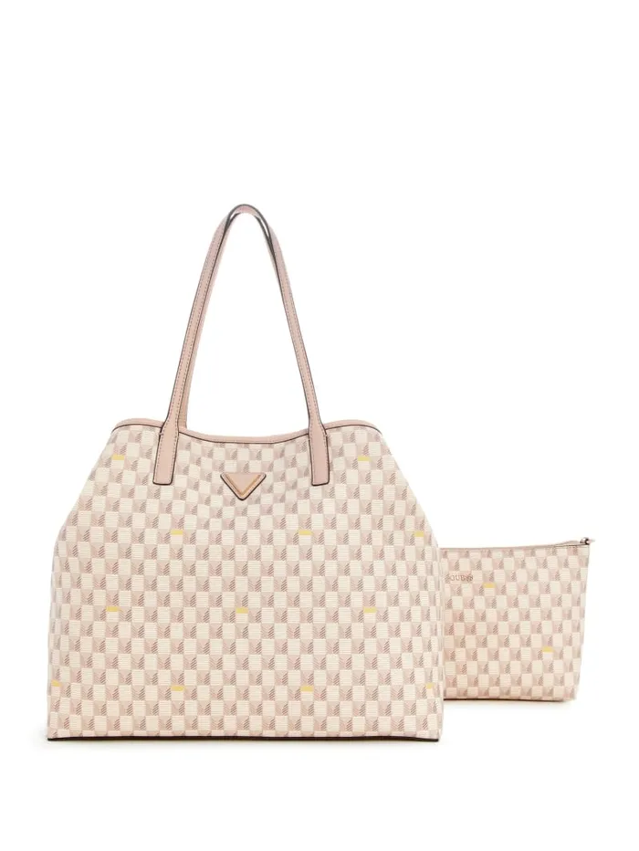 GUESS Logo Bags G Wave Large Tote Set Pink 8211 Unisex