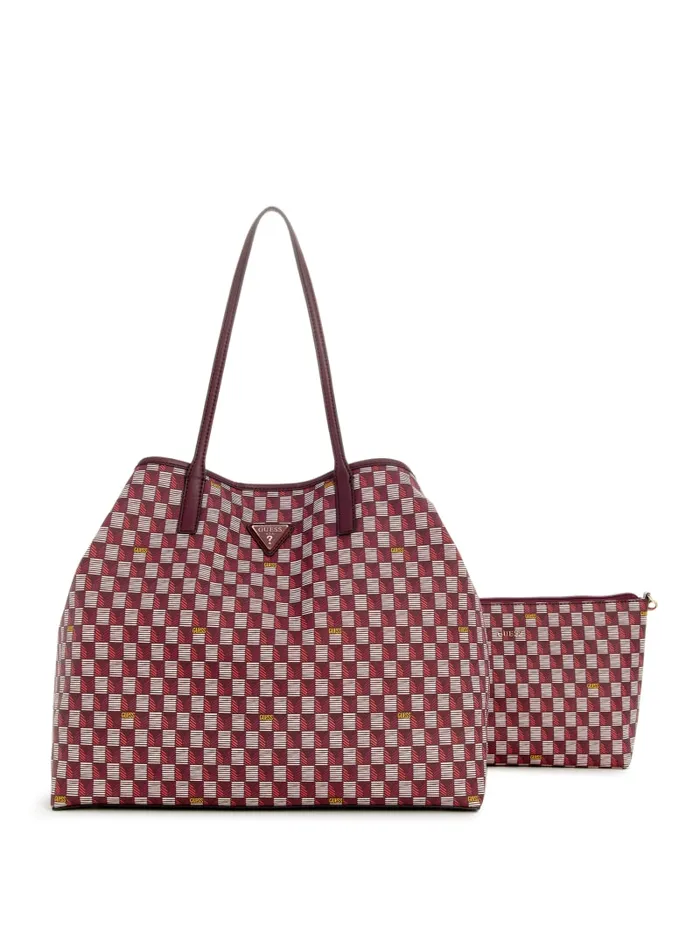 GUESS Logo Bags G Wave Large Tote Set Pink 8211 Unisex