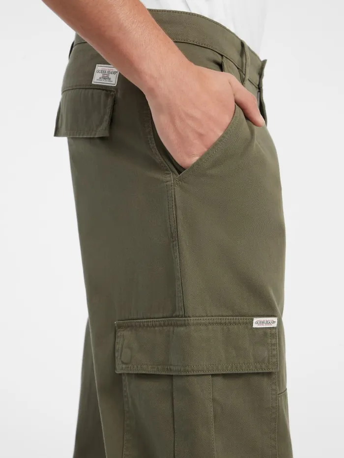 GUESS Pants and Shorts Cargo Chinos Black 8211 Men
