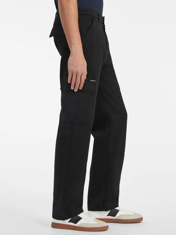GUESS Pants and Shorts Cargo Chinos Black 8211 Men