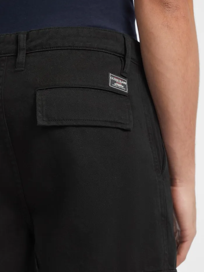 GUESS Pants and Shorts Cargo Chinos Black 8211 Men