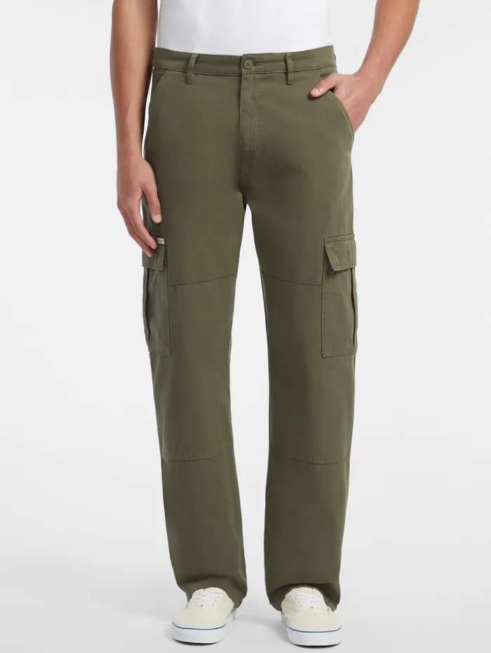 GUESS Pants and Shorts Cargo Chinos Black 8211 Men