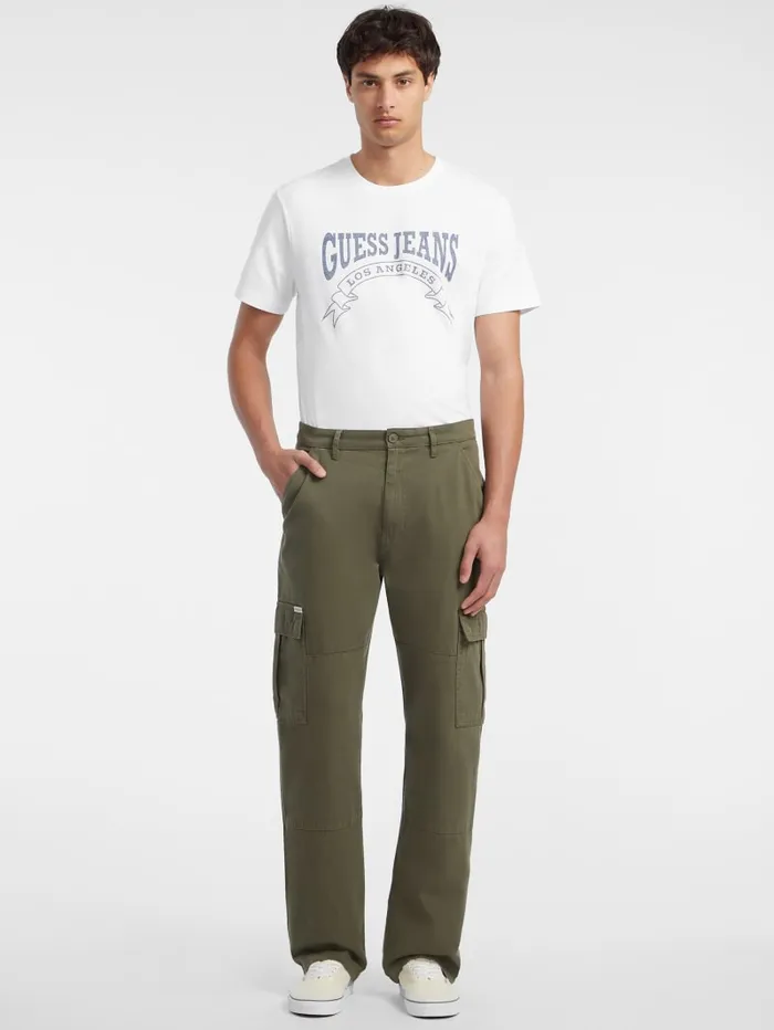 GUESS Pants and Shorts Cargo Chinos Black 8211 Men