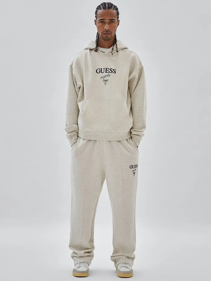 GUESS Pants and Shorts Originals Heather Logo Joggers Grey 8211 Men