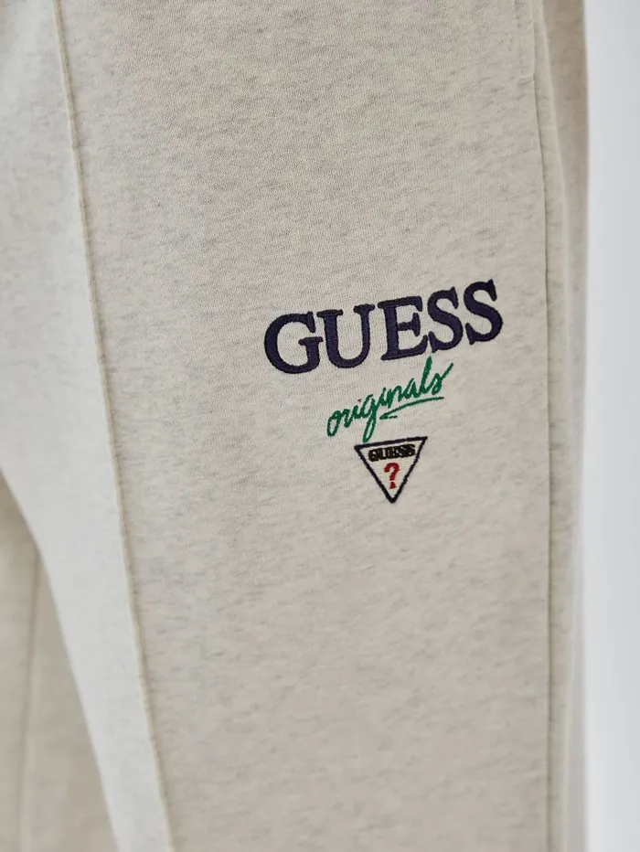 GUESS Pants and Shorts Originals Heather Logo Joggers Grey 8211 Men