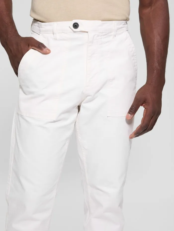 GUESS Pants and Shorts Porto Canvas Pants Beige 8211 Men
