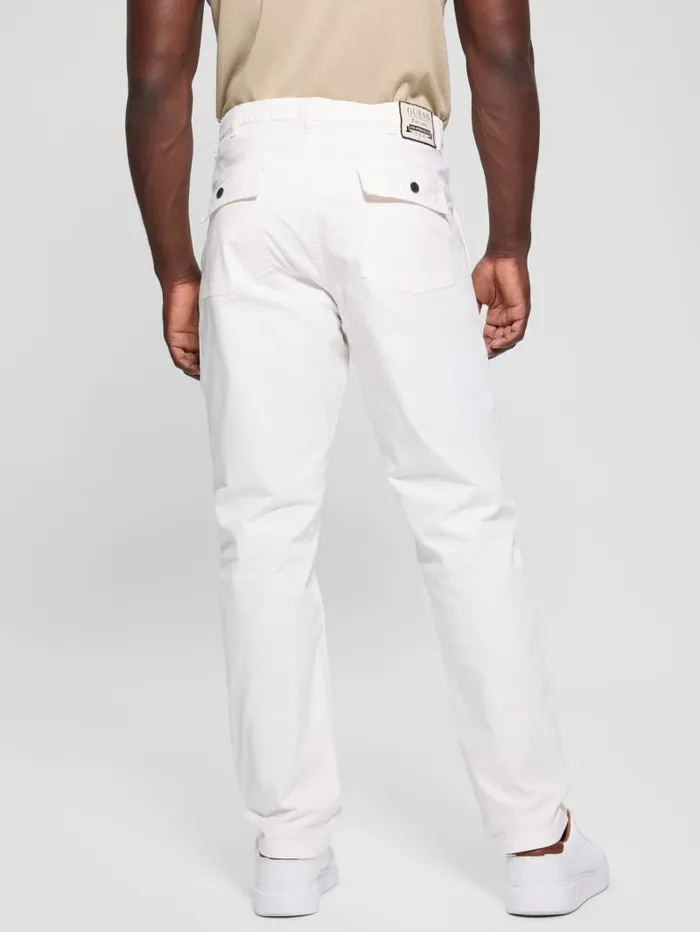 GUESS Pants and Shorts Porto Canvas Pants Beige 8211 Men
