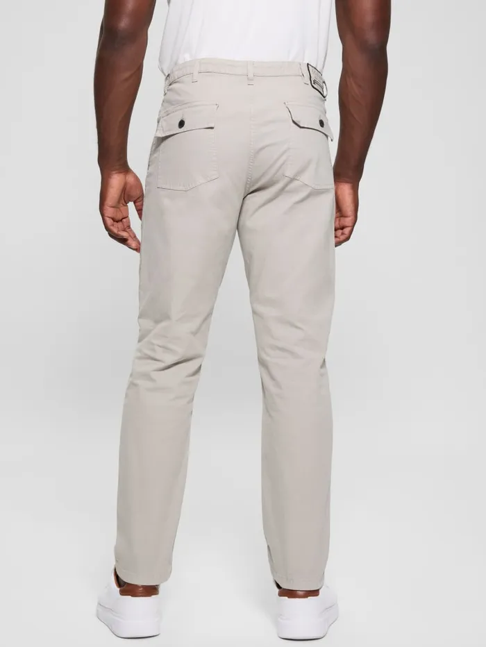 GUESS Pants and Shorts Porto Canvas Pants Beige 8211 Men
