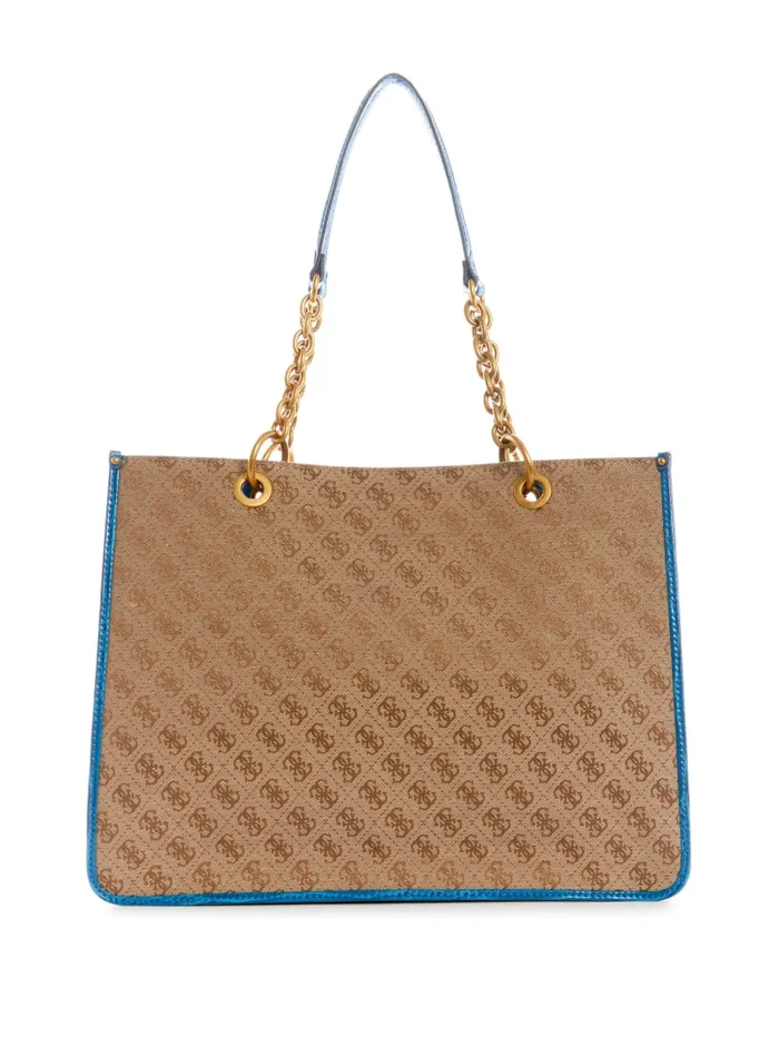 GUESS Sale Aviana Tote Blue 8211 Women