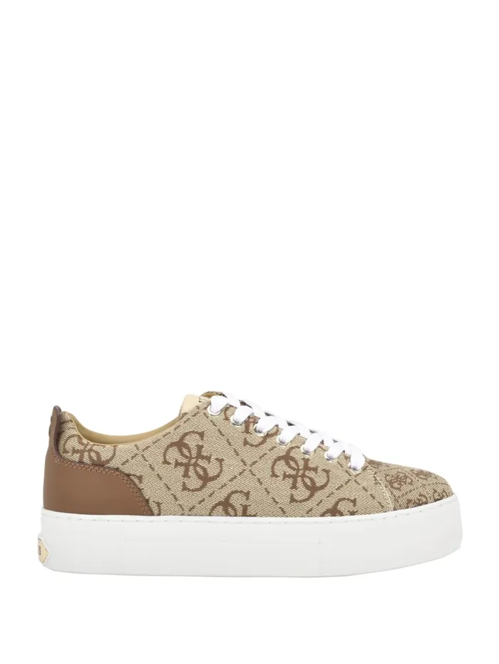 GUESS Sale Giaa Logo Print LowTop Sneakers White 8211 Women