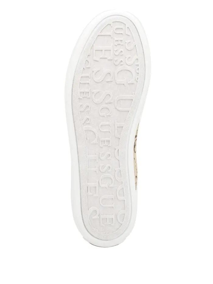 GUESS Sale Giaa Logo Print LowTop Sneakers White 8211 Women