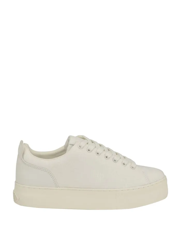 GUESS Sale Giaa Logo Print LowTop Sneakers White 8211 Women