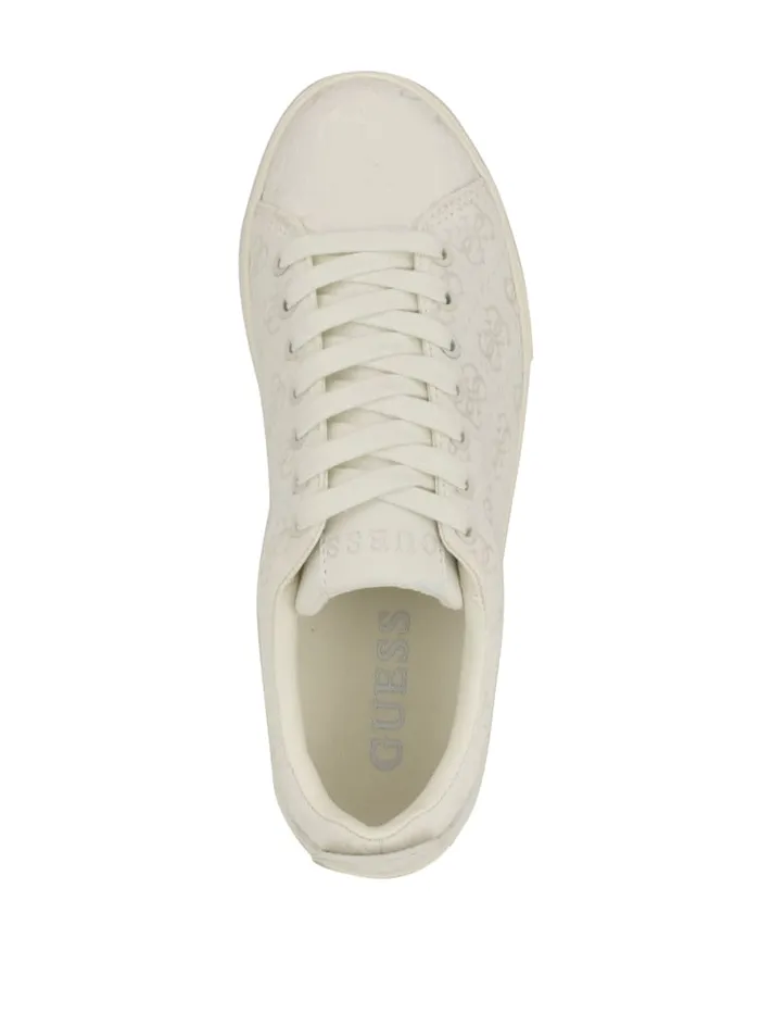 GUESS Sale Giaa Logo Print LowTop Sneakers White 8211 Women