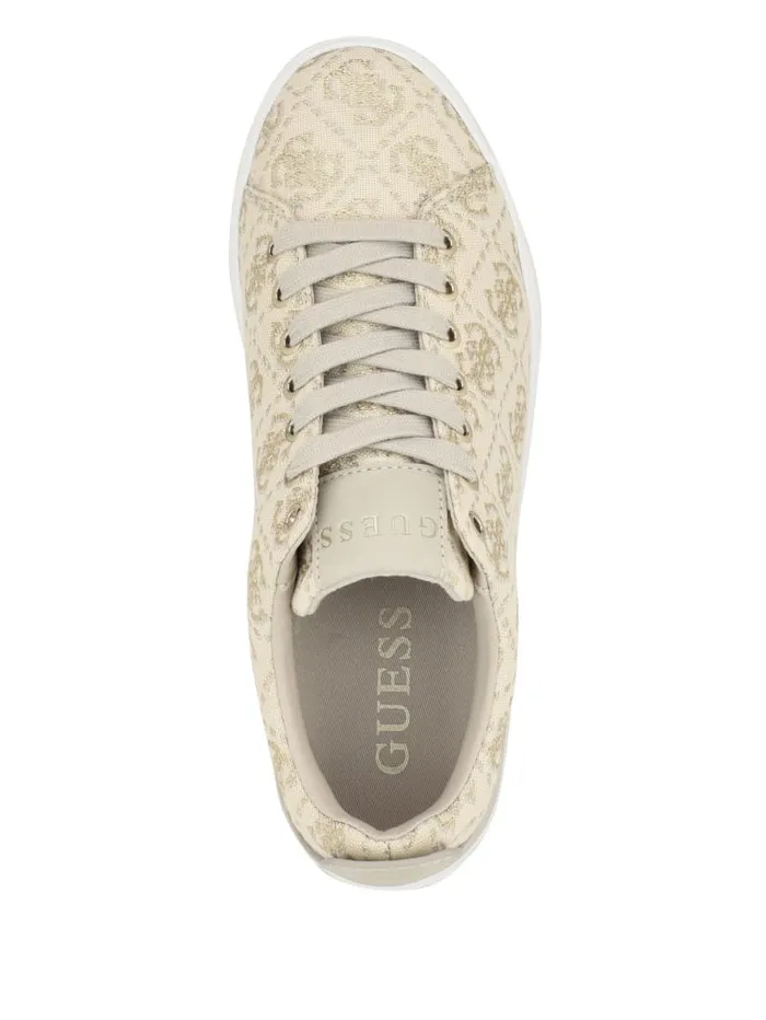 GUESS Sale Giaa Logo Print LowTop Sneakers White 8211 Women
