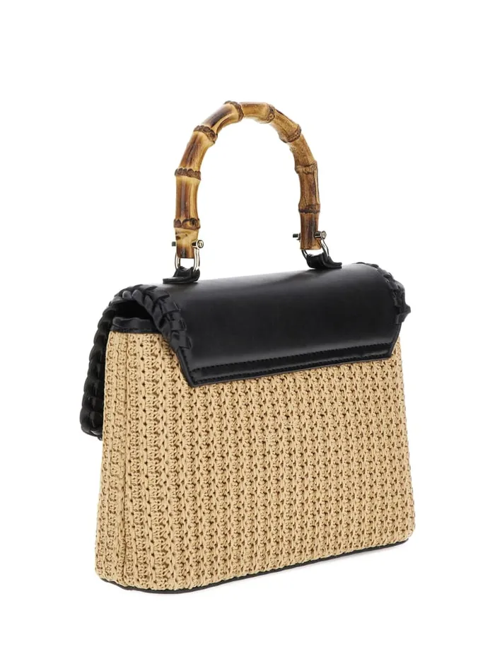GUESS Sale Heloisa Straw Crossbody Orange 8211 Women