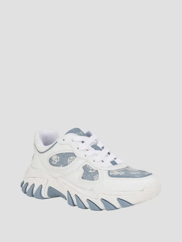 GUESS Sale Norina Peony Jogger Sneakers Blackwhite 8211 Women