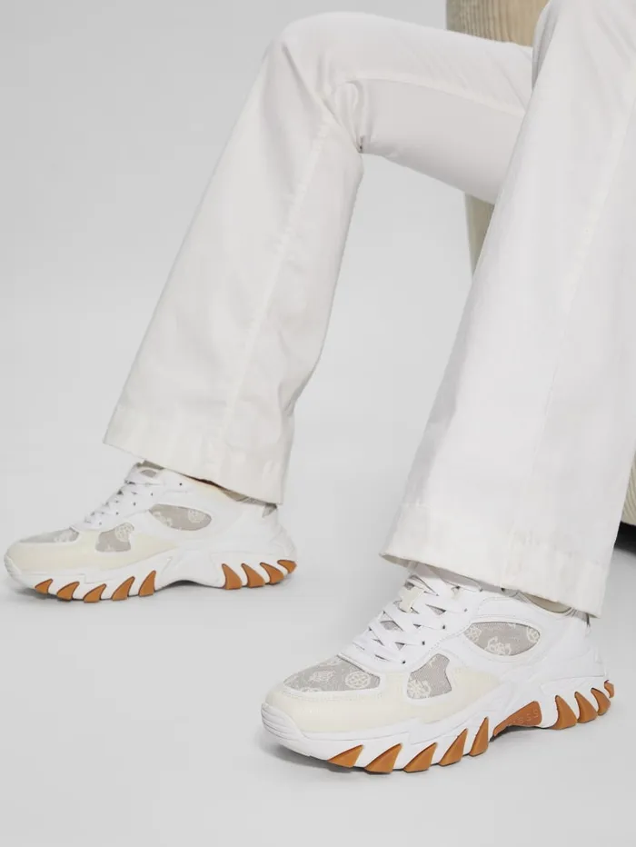 GUESS Sale Norina Peony Jogger Sneakers Blackwhite 8211 Women