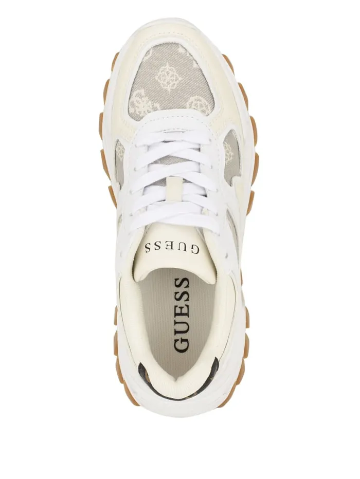 GUESS Sale Norina Peony Jogger Sneakers Blackwhite 8211 Women