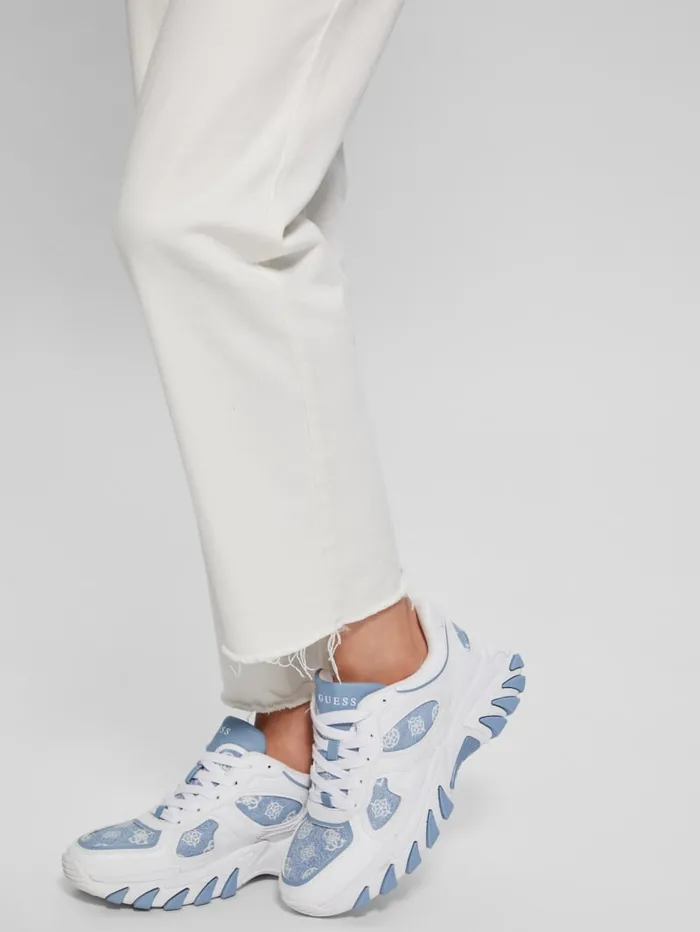 GUESS Sale Norina Peony Jogger Sneakers Blackwhite 8211 Women