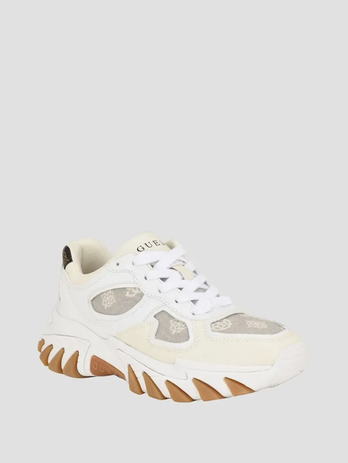 GUESS Sale Norina Peony Jogger Sneakers Blackwhite 8211 Women