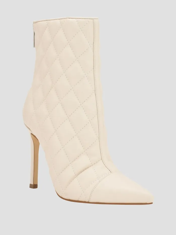 GUESS Sale Simoney ZipUp Booties White 8211 Women