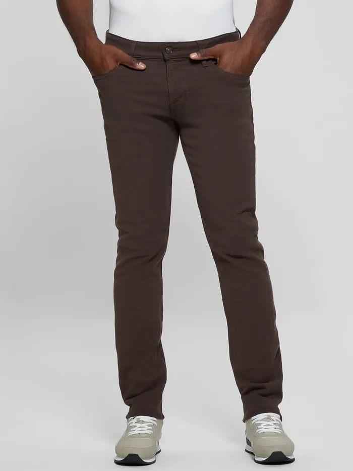 GUESS Sale Slim Tapered Pants Brown 8211 Men