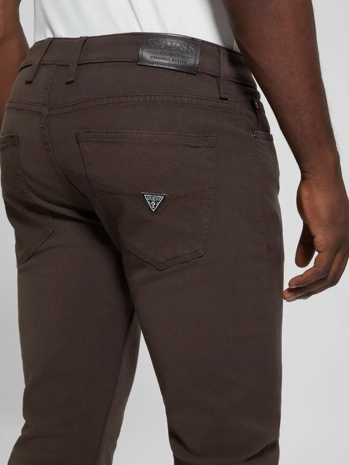 GUESS Sale Slim Tapered Pants Brown 8211 Men