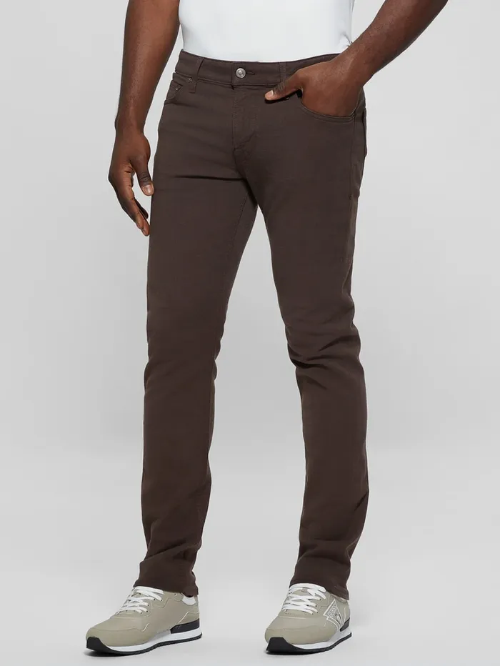 GUESS Sale Slim Tapered Pants Brown 8211 Men