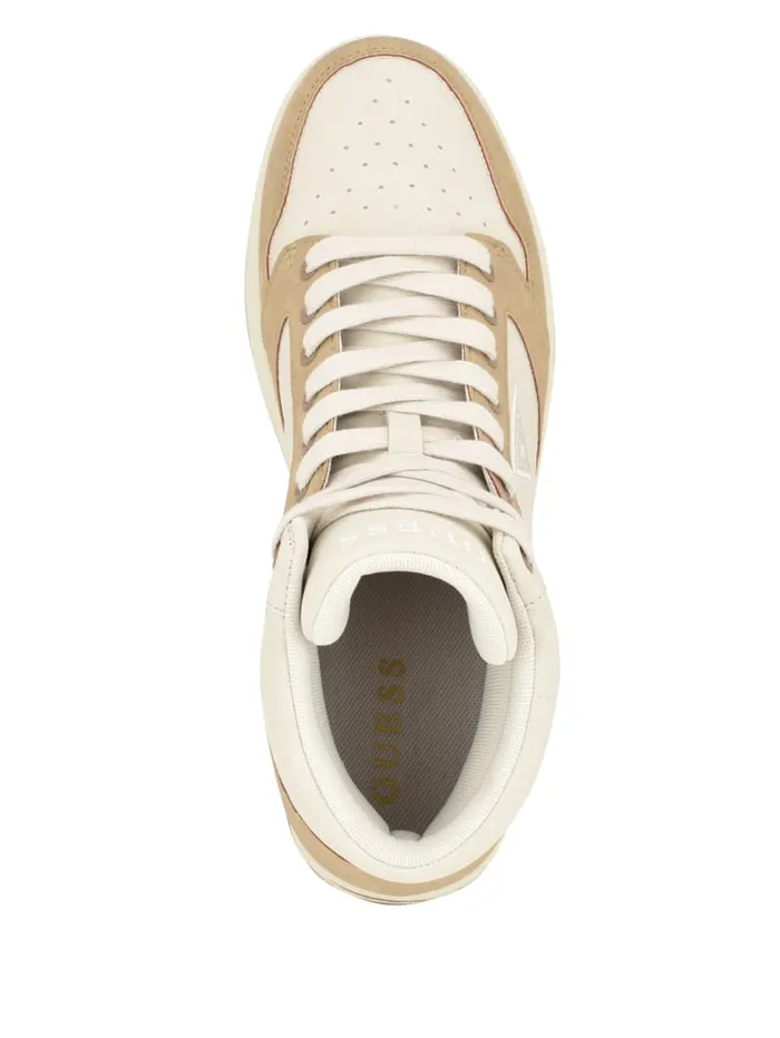 GUESS Sale Tubulo Triangle HighTop Sneakers Brown 8211 Women