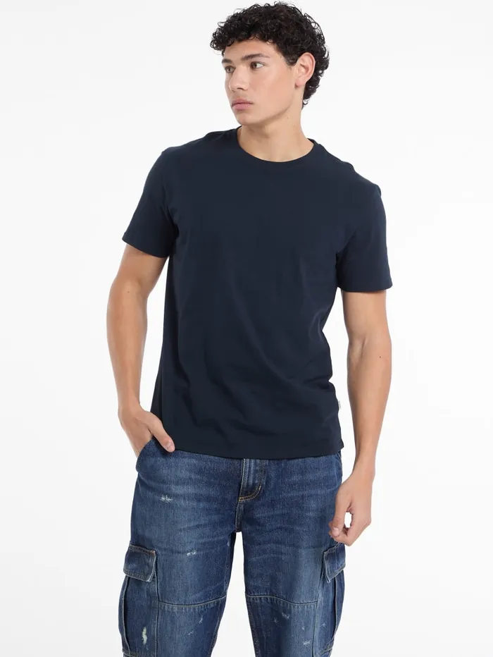 GUESS Shirts and Tees Eco Single Crewneck Tee Black 8211 Men