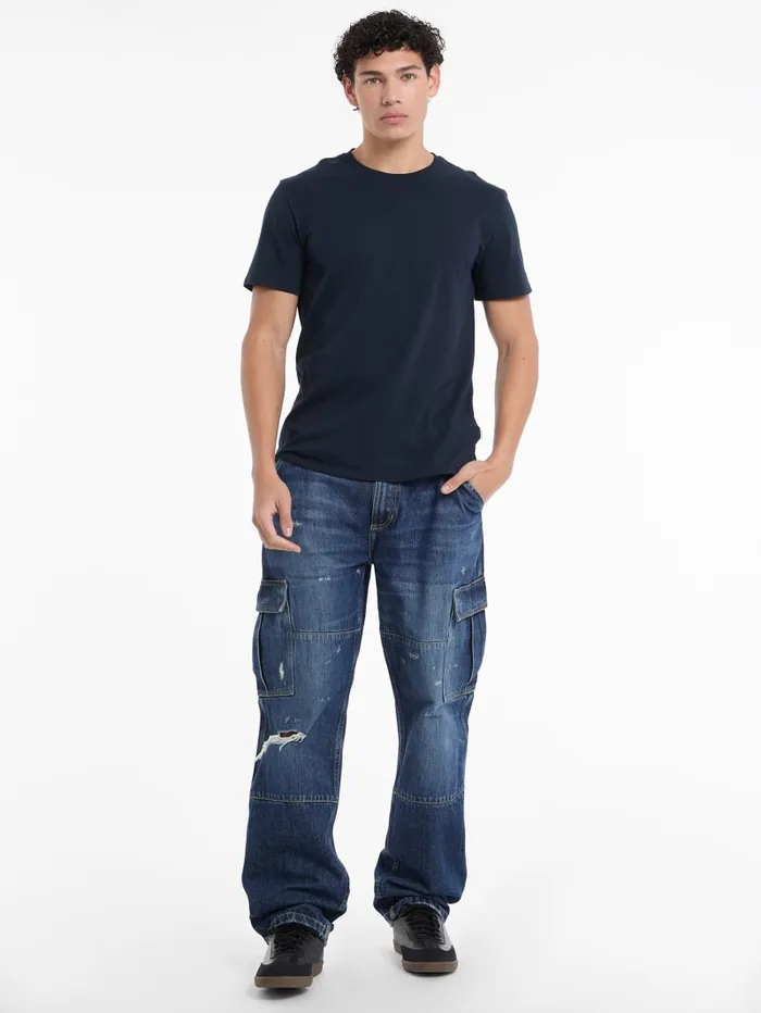 GUESS Shirts and Tees Eco Single Crewneck Tee Black 8211 Men