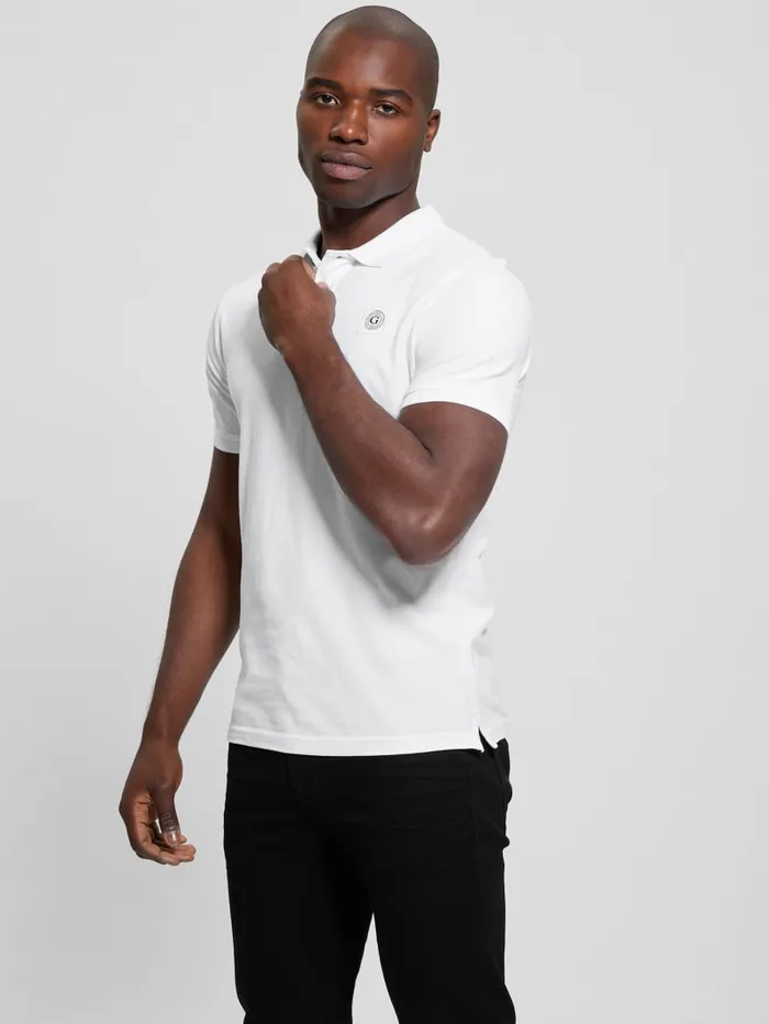 GUESS Shirts Eco Pique Polo Turquoise 8211 Men