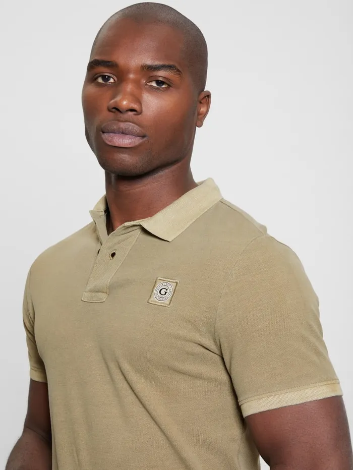 GUESS Shirts Eco Pique Polo Turquoise 8211 Men