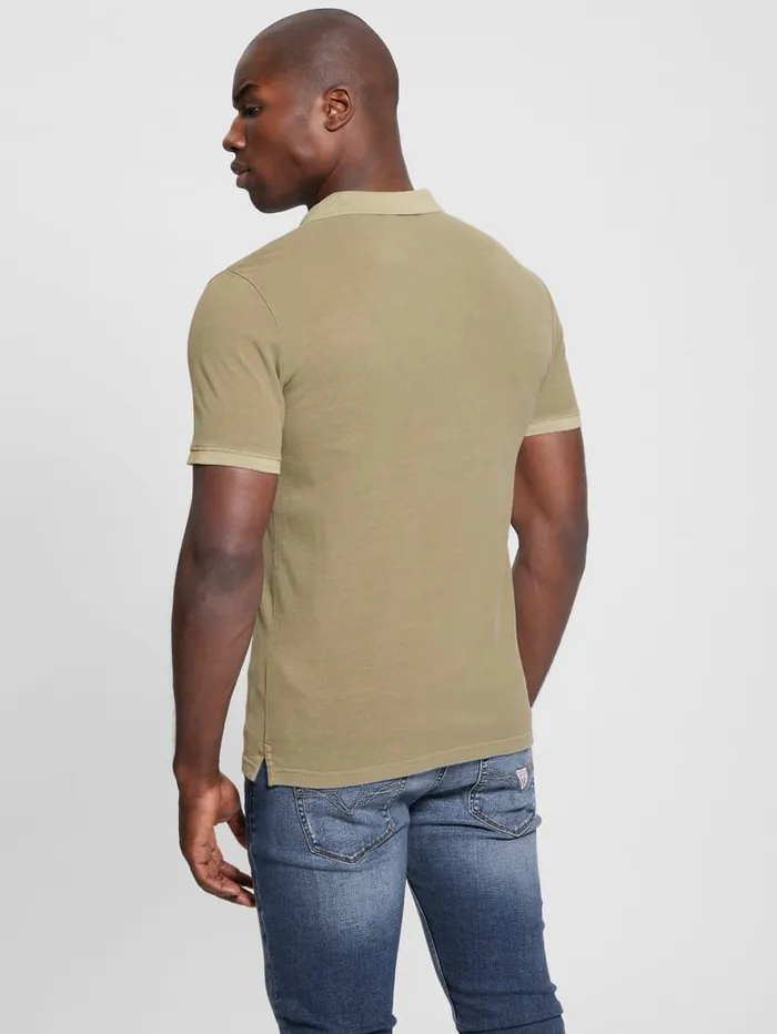 GUESS Shirts Eco Pique Polo Turquoise 8211 Men