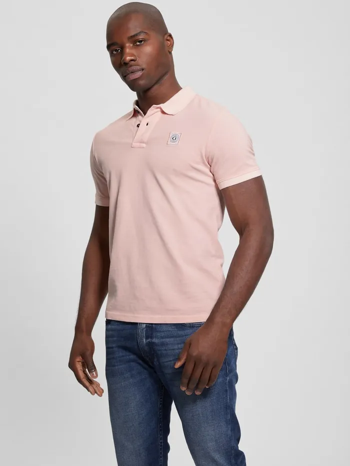 GUESS Shirts Eco Pique Polo Turquoise 8211 Men