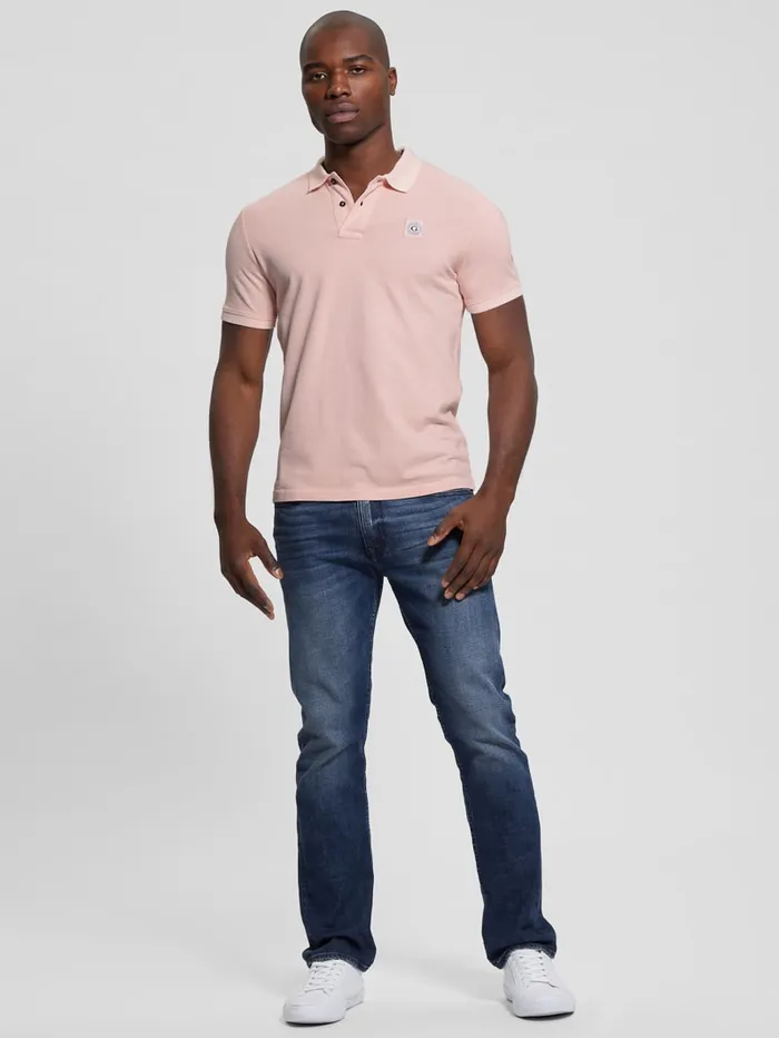 GUESS Shirts Eco Pique Polo Turquoise 8211 Men