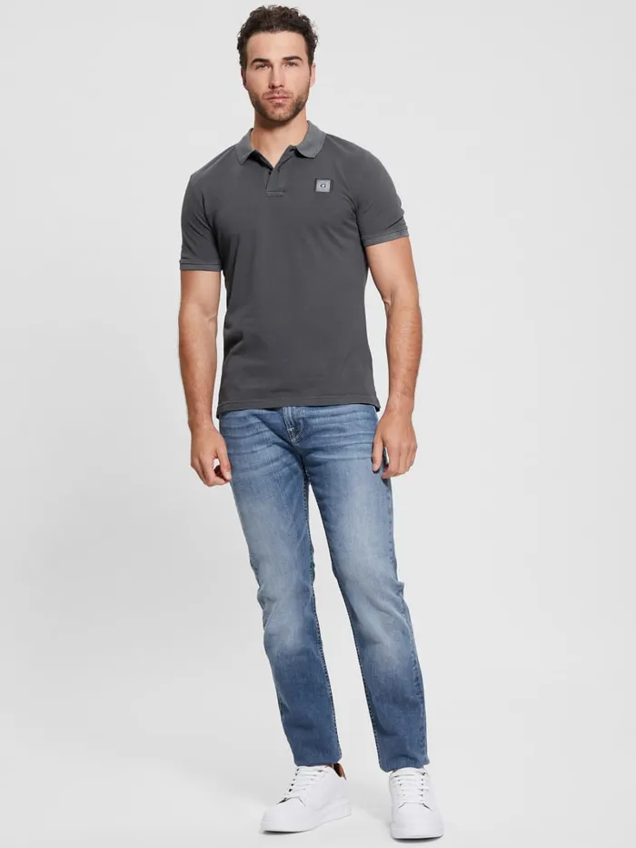 GUESS Shirts Eco Pique Polo Turquoise 8211 Men