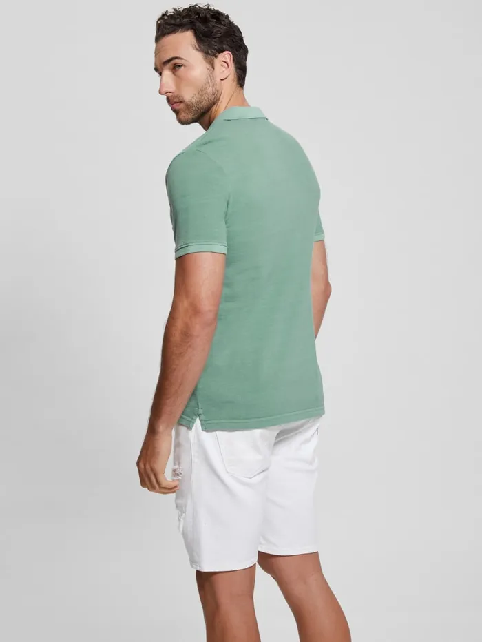 GUESS Shirts Eco Pique Polo Turquoise 8211 Men