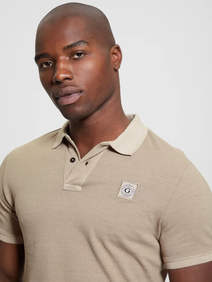 GUESS Shirts Eco Pique Polo Turquoise 8211 Men